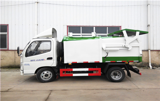 福田側裝壓縮式對接垃圾車(3-4立方)圖片