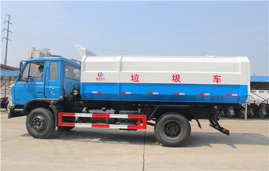 東風153掛桶式垃圾車︱14噸掛桶式垃圾車圖片